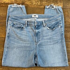 PAIGE Light Blue Ankle & Cropped Jeans